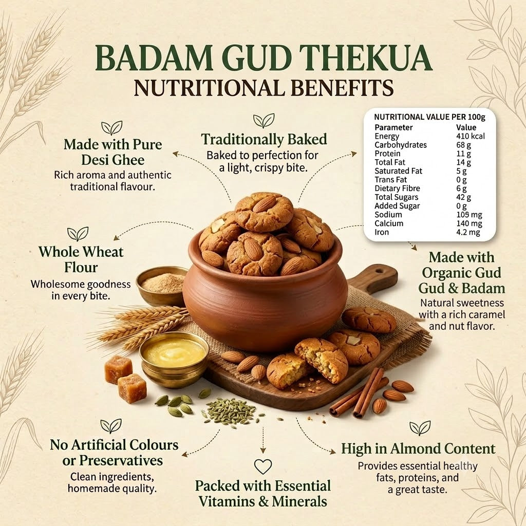 Badam Gud Thekua