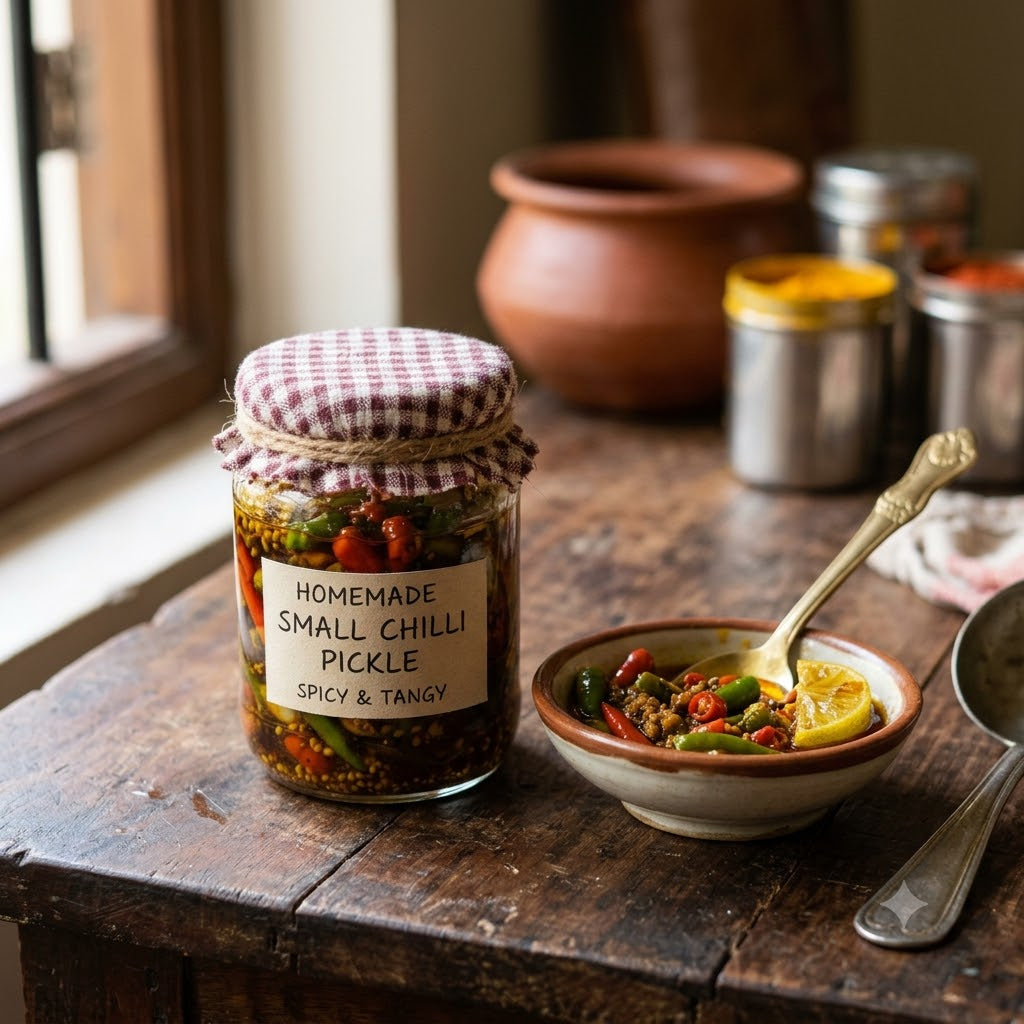 Small Green Chilli Pickle