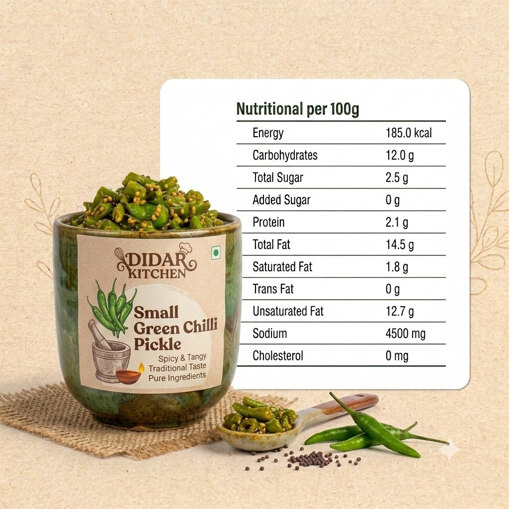 Small Green Chilli Pickle
